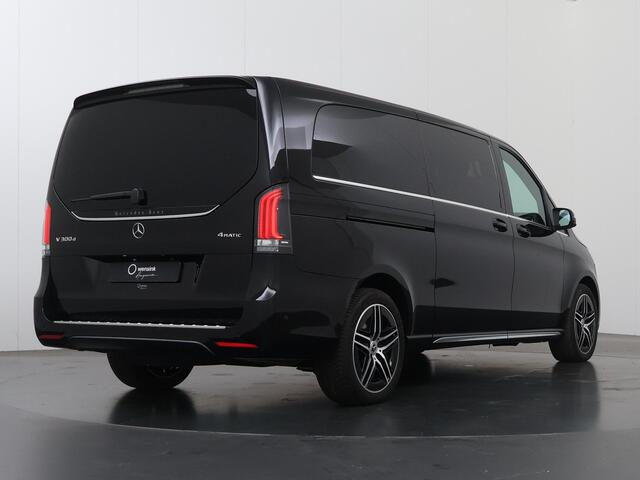 Mercedes-Benz V-KLASSE 300d | XL L3 | AMG | 4-MATIC | Dubbele Cabine | 360 CAMERA | DISTRONIC PLUS | LEDER ZWART "LUGANO" | ALARM | STOELVERWARMING | NAVIGATIE | CARPLAY | ANDROID AUTO | CLIMATE CONTROL | DAB+ | CERTIFIED