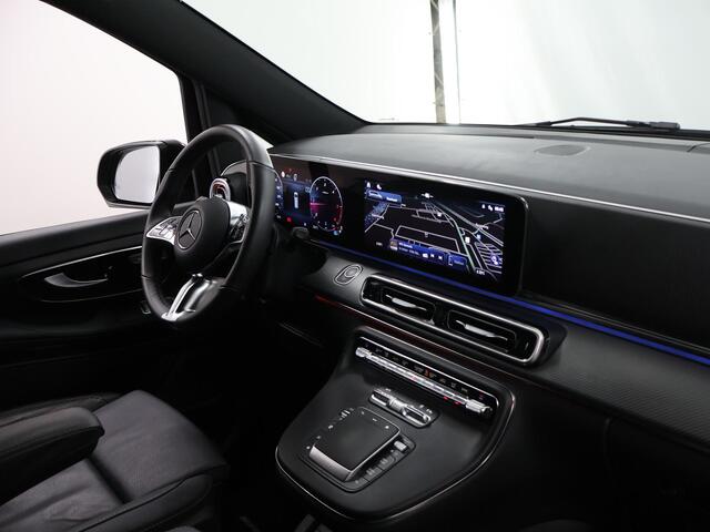 Mercedes-Benz V-KLASSE 300d | XL L3 | AMG | 4-MATIC | Dubbele Cabine | 360 CAMERA | DISTRONIC PLUS | LEDER ZWART "LUGANO" | ALARM | STOELVERWARMING | NAVIGATIE | CARPLAY | ANDROID AUTO | CLIMATE CONTROL | DAB+ | CERTIFIED