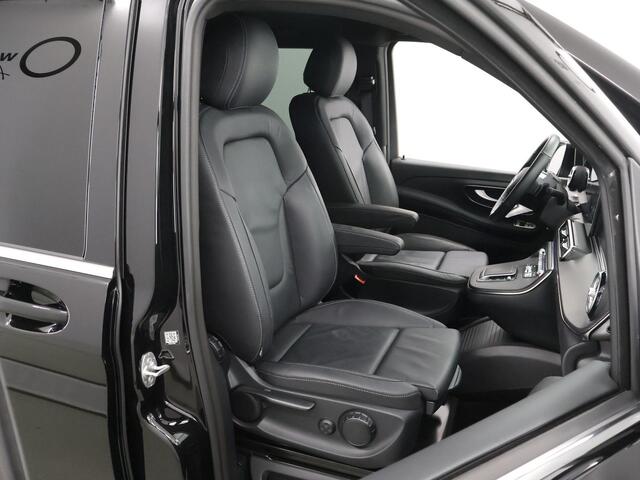 Mercedes-Benz V-KLASSE 300d | XL L3 | AMG | 4-MATIC | Dubbele Cabine | 360 CAMERA | DISTRONIC PLUS | LEDER ZWART "LUGANO" | ALARM | STOELVERWARMING | NAVIGATIE | CARPLAY | ANDROID AUTO | CLIMATE CONTROL | DAB+ | CERTIFIED