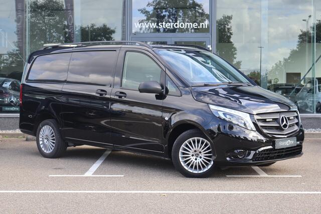 Mercedes-Benz VITO 114 CDI Lang l Trekhaak l Becker MAP Pilot l Camera l LED intelligent l Comfortstoelen voor best. + bijrijder l Airco l Houten vloer l THERMOTRONIC l LM velgen l Dakrails l Tussenschot l