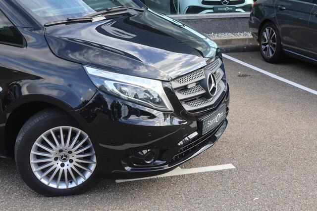 Mercedes-Benz VITO 114 CDI Lang l Trekhaak l Becker MAP Pilot l Camera l LED intelligent l Comfortstoelen voor best. + bijrijder l Airco l Houten vloer l THERMOTRONIC l LM velgen l Dakrails l Tussenschot l