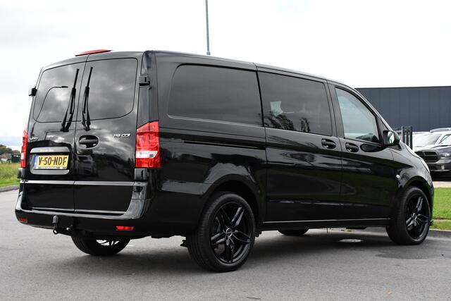 Mercedes-Benz VITO 119 CDI L2 DC Black Edition Camera, Cruise, LED, Carplay, Automaat, Stoelverwarming, 190pk, Trekhaak, Uniek!
