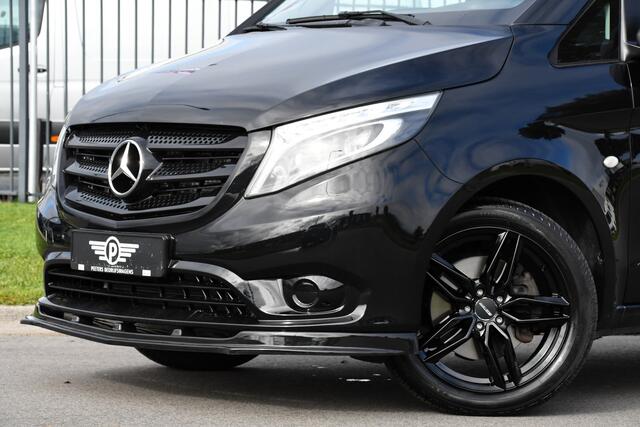 Mercedes-Benz VITO 119 CDI L2 DC Black Edition Camera, Cruise, LED, Carplay, Automaat, Stoelverwarming, 190pk, Trekhaak, Uniek!