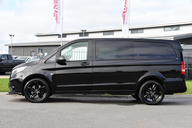 Mercedes-Benz VITO 119 CDI L2 DC Black Edition Camera, Cruise, LED, Carplay, Automaat, Stoelverwarming, 190pk, Trekhaak, Uniek!