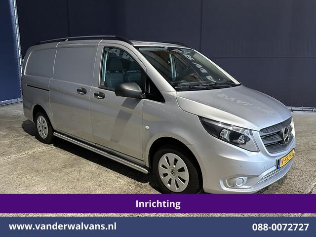 Mercedes-Benz VITO 111 CDI L2H1 inrichting Euro6 Airco | Camera | Navigatie | Cruisecontrol | Trekhaak Parkeersensoren, Sidebars, Bijrijdersbank