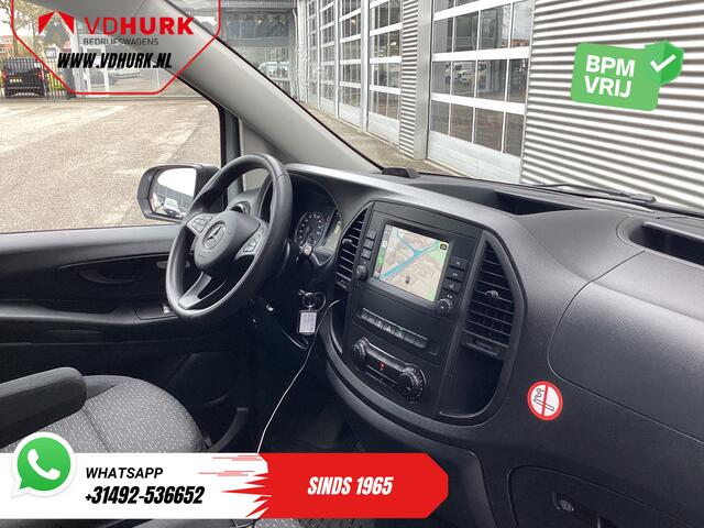 Mercedes-Benz VITO 116 CDI Aut. L2 BPM VRIJ! Carplay/ Stoelverw./ 270Gr. Deuren/ Cruise/ Airco/ Navi/ Camera/ PDC