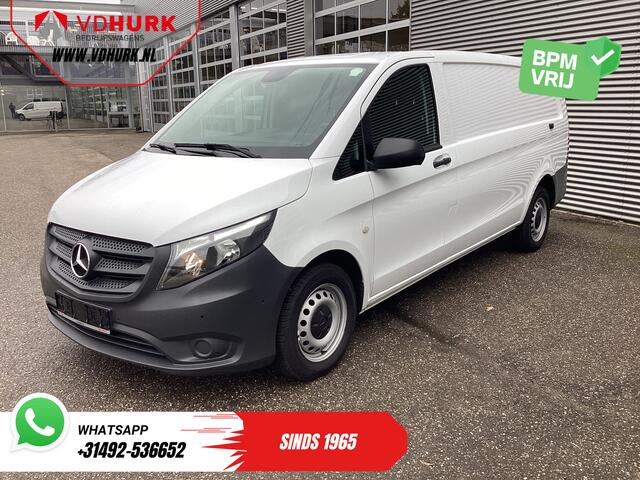 Mercedes-Benz VITO 116 CDI Aut. L2 BPM VRIJ! Carplay/ Stoelverw./ 270Gr. Deuren/ Cruise/ Airco/ Navi/ Camera/ PDC