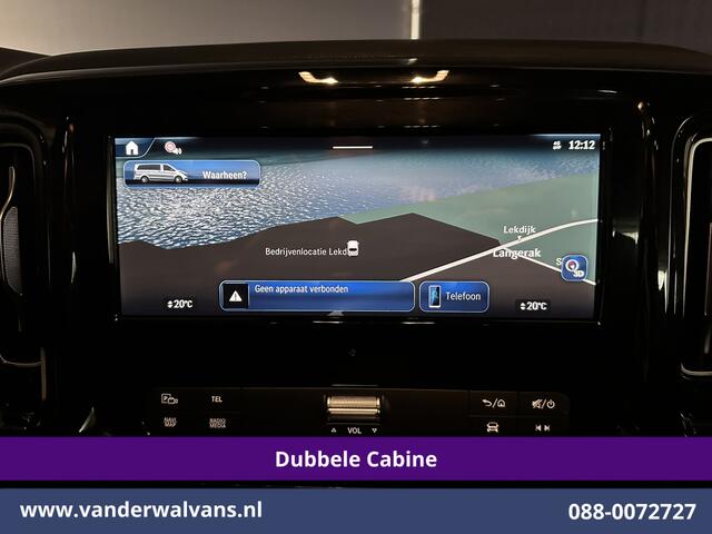 Mercedes-Benz VITO 116 CDI 164pk 9G-Tronic Automaat L2H1 Dubbele Cabine Fabrieksgarantie Euro6 Airco | 2x zijdeur | 5-Zits | 360 graden Camera | Navigatie LED, LM velgen, 2500kg Trekhaak, Adaptieve Cruisecontrol, Parkeersensoren, Isofix, MBUX