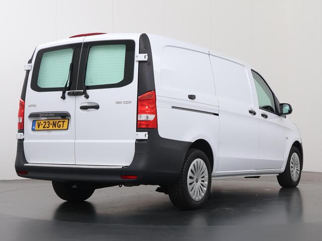 Mercedes-Benz VITO 116 CDI | Lang L2 | AUT. | PRO | Navigatie | Camera | Cruise-Controle | Stoelverwarming | Spiegelpakket | Dodehoekassistent | Achterdeuren | Certified