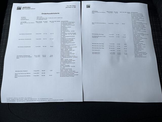 Mercedes-Benz VITO 111 CDI 115pk E6 XL Extra Lang 3p Lease ¤246 p/m, Airco, Camera, laadbrug, onderhoudshistorie aanwezig