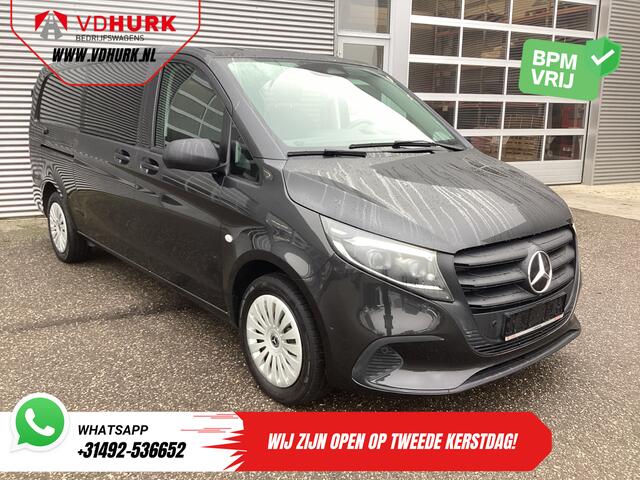 Mercedes-Benz VITO 116 CDI Aut. L3 DC Dubbel Cabine BPM VRIJ! 6 Pers./ 2xSchuifdeur/ LED/ Stoelverw./ 270Gr. Deuren/ Carplay/ Camera/ Cruise/ Trekhaak