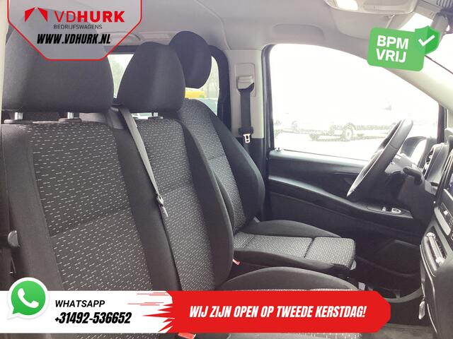 Mercedes-Benz VITO 116 CDI Aut. L3 DC Dubbel Cabine BPM VRIJ! 6 Pers./ 2xSchuifdeur/ LED/ Stoelverw./ 270Gr. Deuren/ Carplay/ Camera/ Cruise/ Trekhaak