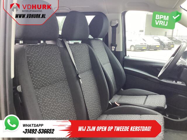 Mercedes-Benz VITO 116 CDI Aut. L3 DC Dubbel Cabine BPM VRIJ! 6 Pers./ 2xSchuifdeur/ LED/ Stoelverw./ 270Gr. Deuren/ Carplay/ Camera/ Cruise/ Trekhaak