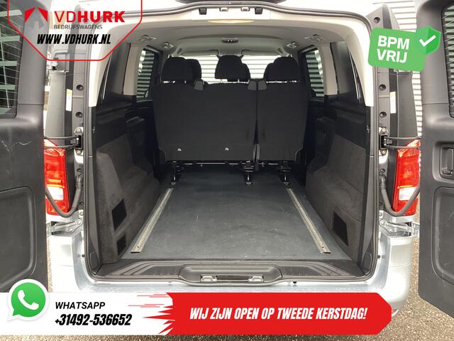 Mercedes-Benz VITO 116 CDI Aut. L3 DC Dubbel Cabine BPM VRIJ! 6 Pers./ 2xSchuifdeur/ LED/ Stoelverw./ 270Gr. Deuren/ Carplay/ Camera/ Cruise/ Trekhaak