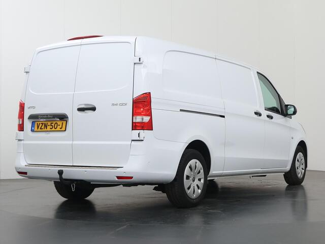 Mercedes-Benz VITO 114 CDI | AUT. | XL L3 | TREKHAAK | ACHTERDEUREN | 3-ZITS | PARKEERCAMERA | SPIEGELPAKKET | CRUISE CONTROL | CERTIFIED