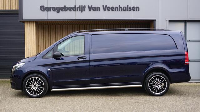 Mercedes-Benz VITO 116 CDI 163PK Automaat Extra Lang Leder LED 19inch LM Sidebar Trekhaak *46140km* Cavansiet Blue!