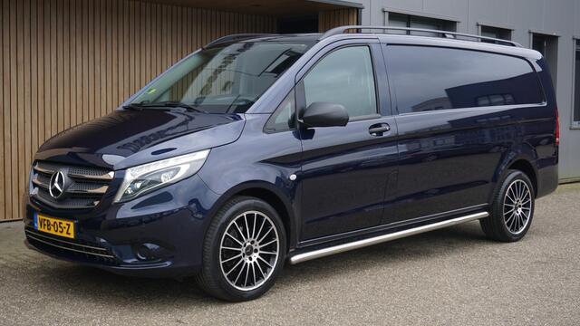 Mercedes-Benz VITO 116 CDI 163PK Automaat Extra Lang Leder LED 19inch LM Sidebar Trekhaak *46140km* Cavansiet Blue!