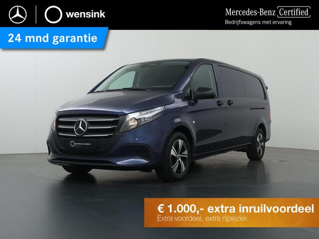 Mercedes-Benz VITO 116 CDI | Aut. | XL L3 | Select | Lederen Stuurwiel | Trekhaak 2500kg | Verwarmde Bestuurders Comfortstoel | Bijrijdersbank | Betimmering Laadruimte | Parkeerpakket | Airco | Dodehoekwaarschuwing | Certified |
