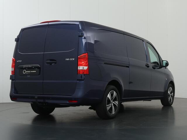 Mercedes-Benz VITO 116 CDI | Aut. | XL L3 | Select | Lederen Stuurwiel | Trekhaak 2500kg | Verwarmde Bestuurders Comfortstoel | Bijrijdersbank | Betimmering Laadruimte | Parkeerpakket | Airco | Dodehoekwaarschuwing | Certified |