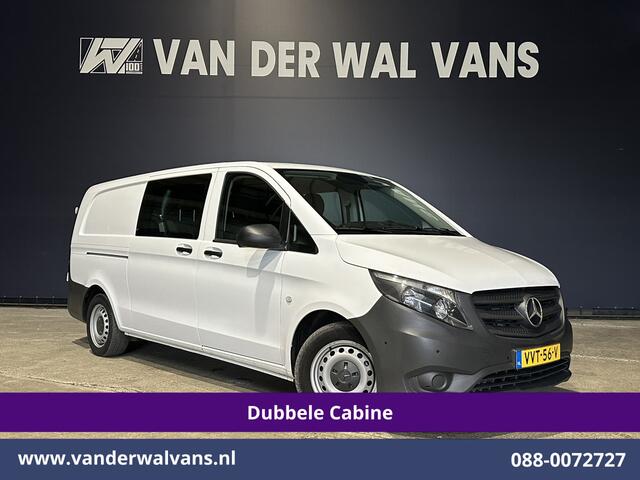 Mercedes-Benz VITO 116 CDI 164pk Automaat L3H1 Dubbele Cabine inrichting Euro6 Airco | 5-Zits | Camera | Apple Carplay 2500kg trekhaak, Cruisecontrol, Android Auto, Parkeersensoren