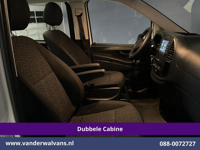 Mercedes-Benz VITO 116 CDI 164pk Automaat L3H1 Dubbele Cabine inrichting Euro6 Airco | 5-Zits | Camera | Apple Carplay 2500kg trekhaak, Cruisecontrol, Android Auto, Parkeersensoren