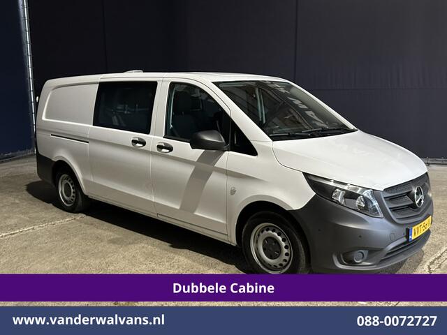 Mercedes-Benz VITO 116 CDI 164pk Automaat L3H1 Dubbele Cabine inrichting Euro6 Airco | 5-Zits | Camera | Apple Carplay 2500kg trekhaak, Cruisecontrol, Android Auto, Parkeersensoren