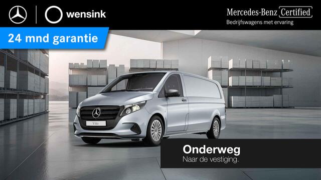 Mercedes-Benz VITO 116 CDI | L3 | AUT. | PRO | ACHTERUITRIJCAMERA | TREKHAAK | CARPLAY | ANDROID AUTO | 2-ZITS | STOEL - STOEL | 2500 KG AHW | METALLIC | CERTIFIED