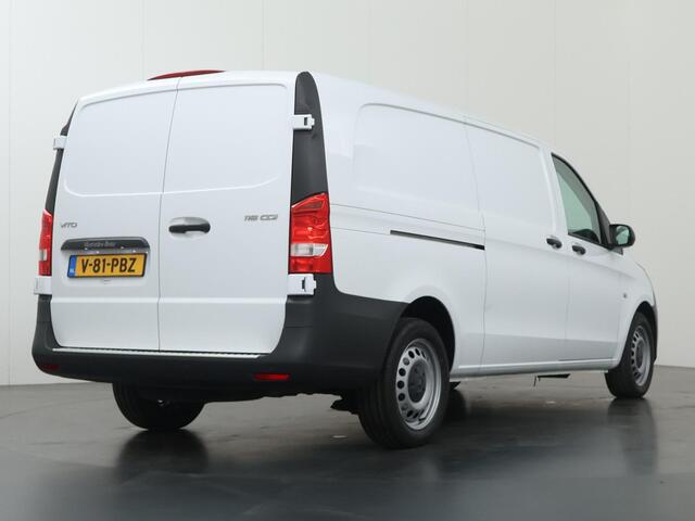 Mercedes-Benz VITO 116 CDI XL L3 | Airco | Parkeersensoren | Navigatie | Carplay | Cruisecontrol | Comfortstoel bestuurder en Bijrijdersbank | Raibevestigingssysteem Zijwand Laadruimte | Certified |