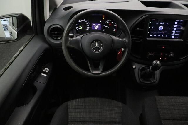 Mercedes-Benz VITO 111 CDI Lang Dubbel Cabine 2017 | Achteruitrij Camera | Trekhaak | Carplay | Isofix | Carplay | Elektrische Spiegel Verstelling | Nationale Autopas