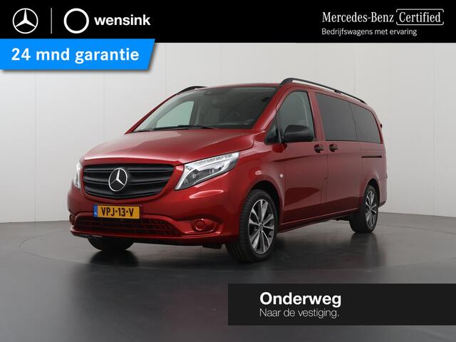 Mercedes-Benz VITO 114 CDI | L2 | AUTOMAAT | DUBBEL CABINE | LUCHTVERING ACHTERAS | LED | CAMERA | PARKEERSENSOREN | NAVIGATIE | CRUISE CONTROL | CLIMATE CONTROL | ACHTERDEUREN | METALLIC | KUNSTLEDER ZWART | CERTIFIED