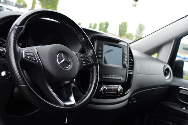 Mercedes-Benz VITO 116 CDI L3 DC Black Edition Cruise, Camera, Carplay, LED, 164pk, Leder, Stoelverwarming, Multimedia, Uniek!