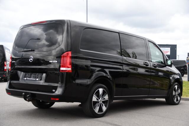 Mercedes-Benz VITO 116 CDI L3 DC Black Edition Cruise, Camera, Carplay, LED, 164pk, Leder, Stoelverwarming, Multimedia, Uniek!