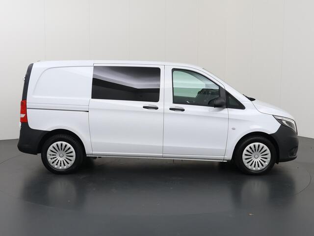 Mercedes-Benz VITO 116 CDI | AUT. | L1 | INRICHTING LAADRUIMTE | DISTRONIC PLUS | LED KOPLAMPEN | TREKHAAK | ZIJRUIT | CLIMATE CONTROL | 2-ZITS | STOELVERWARMING | CERTIFIED