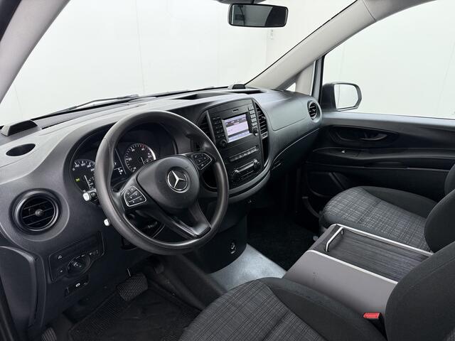 Mercedes-Benz VITO 114CDI Automaat Lang 2X Schuifdeur Trekhaak Camera Euro 6 Navi Airco Imperiaal Cruise Control Pdc Betonplexvloer Wandbetimmering 2.000KG Trekgewicht 1e Eigenaar