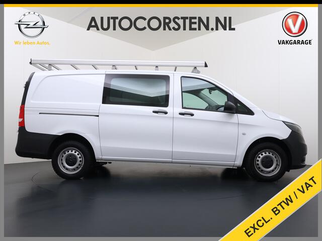 Mercedes-Benz VITO 114CDI Automaat Lang 2X Schuifdeur Trekhaak Camera Euro 6 Navi Airco Imperiaal Cruise Control Pdc Betonplexvloer Wandbetimmering 2.000KG Trekgewicht 1e Eigenaar