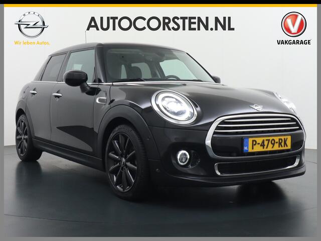Mini COOPER Mini 1.5T 136PK Chili Navi Park-Assist Pdc-a+v WiFi-vb. Connected-Navi 1/2 Leer -Sport stoelen+Verwarmd Cruise Control LED-v+a Dual-Ecc Voorruitverwarming Sport-Green-Modus Stoelverwarming 17"Lmv DAB Chroomline