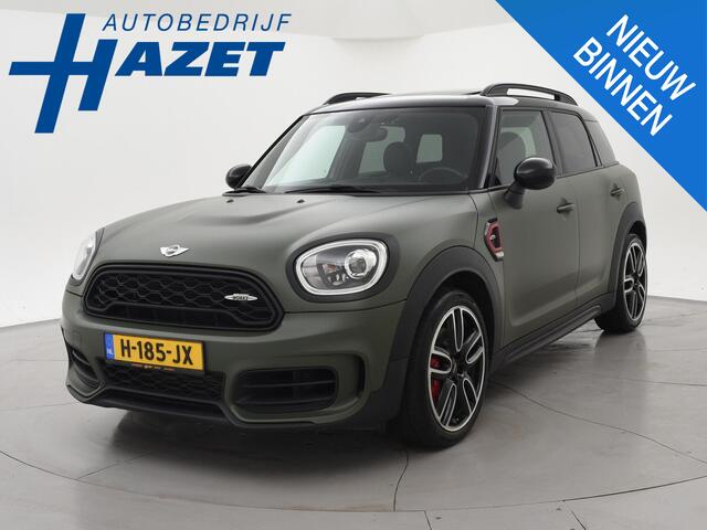 Mini COUNTRYMAN Mini JCW 2.0 JOHN COOPER WORKS 231 PK ALL4 AUT. MAT GROEN + PANORAMA | CAMERA | HEAD-UP | HK | LEDER | STOELVERW.