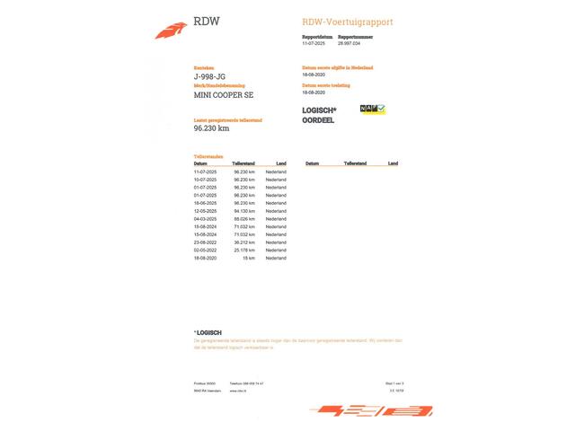 Mini Electric Mini Yours 33 kWh (184PK), 1e-Eig & Keurig-Onderh., NL-Auto..