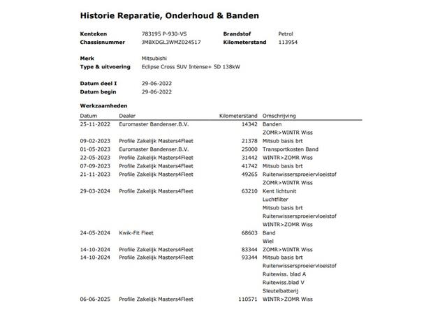 Mitsubishi ECLIPSE Cross 2.4 PHEV Intense+ (98 PK) 1e-Eig. & Keurig-Onderh. BOVAG-Garantie. NL-Auto.