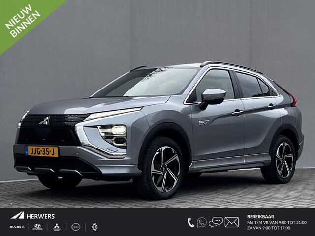 Mitsubishi ECLIPSE Cross 2.4 PHEV Business Executive 4WD Automaat / Fabrieksgarantie tot 11-2031 mogelijk ** / Goed onderhouden / Camera 360° / Stuur-, stoel- en achterbankverwarming / Adaptieve Cruise Control / Apple Carplay Android / 18" LM wielen met All Season banden /