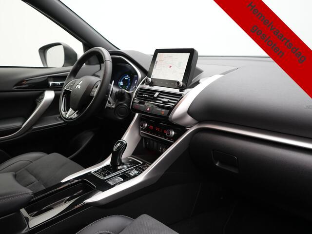 Mitsubishi ECLIPSE Cross 2.4 Intense+ PHEV 188pk Dealer O.H. | Trekhaak Afn. | 360 Camera | Adaptive Cruise | Lederen Sportstoelen & Stuur Verwarmd | Navigatie Via TomTom | Apple Carplay | Keyless | Blis | DAB | Plug In Hybrid