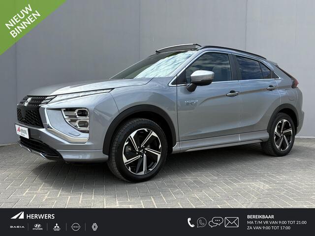 Mitsubishi ECLIPSE Cross 2.4 PHEV Instyle / Fabrieksgarantie t/m 06-2029 / Dealer Onderhouden / Trekhaak (1.500KG) / Schuif-/Kanteldak / Lederen Bekleding / Navigatie / Apple Carplay/Android Auto /