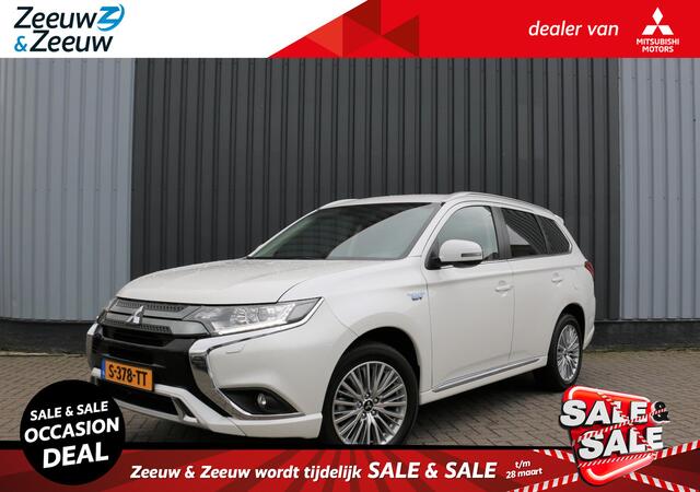 Mitsubishi OUTLANDER 2.4 PHEV Intense 4X4 AFN TREKHAAK WHITE PEARL CLIMA CRUISE CAMERA NAVI 18"LMV STOELVERW.