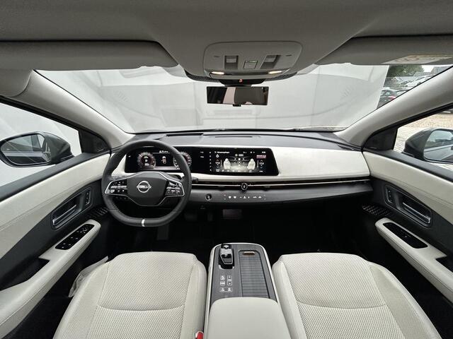 Nissan Ariya Evolve 91 kWh Automaat / Origineel NL / WLTP bereik 516 km & WLTP bereik stad 698 km / Apple carplay / Android auto / Lederen bekleding / Elektrisch verstelbare stoelen met geheugen / Panorama dak met schuif- kantel functie / Bose geluidsinstallatie / Hea