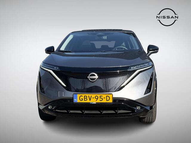 Nissan Ariya e-4ORCE Evolve 91 kWh | Panoramadak | 20'' Velgen | Adapt. Cruise Control | Geheugenstoel | Stuur- + Stoelvewarming | Digitale Binnenspiegel | Rijklaarprijs!