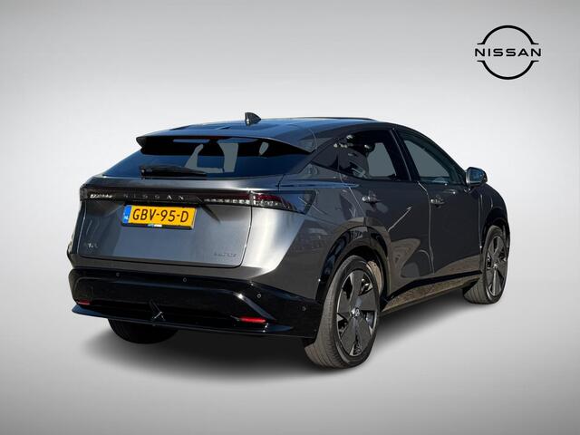 Nissan Ariya e-4ORCE Evolve 91 kWh | Panoramadak | 20'' Velgen | Adapt. Cruise Control | Geheugenstoel | Stuur- + Stoelvewarming | Digitale Binnenspiegel | Rijklaarprijs!