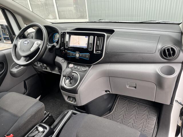 Nissan E-NV200 Business 24kWh Elektrische Airco Cruise controle Telefoonverbinding 2-Persoons Stoelverwarming Stuurverwarming Navigatie 2x Oplaadkabels aanwezig Ideaal voor camping groen rijden binnenstad !!