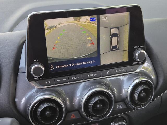 Nissan JUKE 1.6 Hybrid Tekna Automaat / Rondomzicht camera / Apple Carplay Android Auto / Adaptief CC / Bose Audio Systeem / Navigatie via Apple Carplay of Android Auto / Keyless Entry/Start / Climate control /