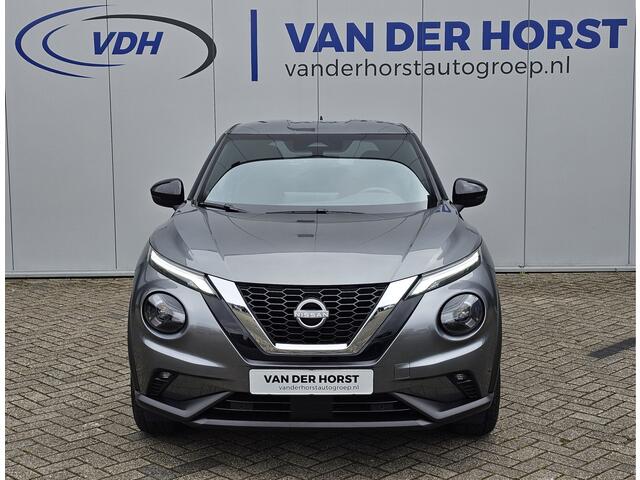 Nissan JUKE 1.0-114 pk DIG-T N-Connecta -NIEUWSTE MODEL- Maar liefst ruim ¤. 12.000,- VOORDEEL: van ¤. 37.250,- voor ¤. 24.895,- ! Slechts 2.800km ! Navigatie, Climate cntrl, Cruise Cntrl, Lane Assist. Metallic lak, LM wielen, Stoel-, stuur- en voorraamverw., Keyles