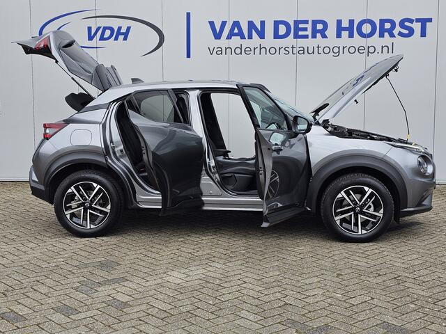 Nissan JUKE 1.0-114 pk DIG-T N-Connecta -NIEUWSTE MODEL- Maar liefst ruim ¤. 12.000,- VOORDEEL: van ¤. 37.250,- voor ¤. 24.895,- ! Slechts 2.800km ! Navigatie, Climate cntrl, Cruise Cntrl, Lane Assist. Metallic lak, LM wielen, Stoel-, stuur- en voorraamverw., Keyles